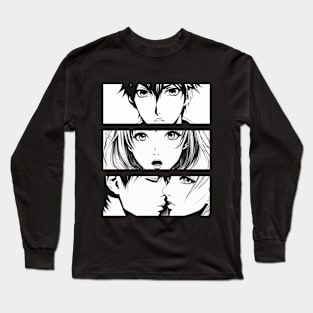 A Couple Meet Up Anime Eyes Long Sleeve T-Shirt